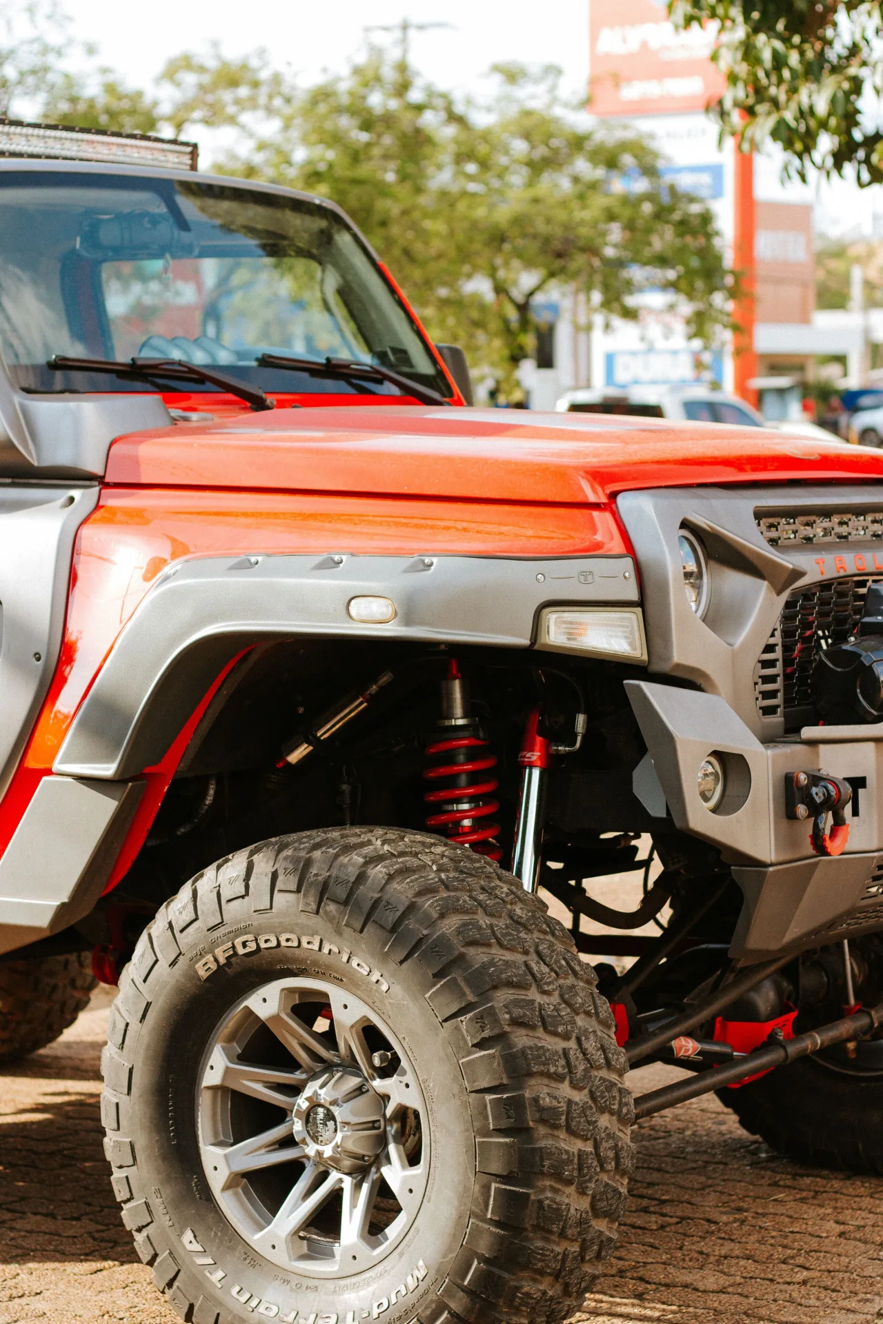 Lifted truck ready for the road